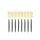 Axyaa Mini Stainless Steel Tea Cake Dessert Forks Set - 8pcs