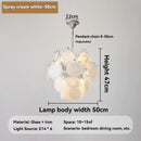 Axyaa French Crystal Glass Chandelier LED Pendant Light, Colorful & Modern Bedroom Living Room Decor