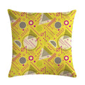 Axyaa Geometric Flax Pillow Case 45*45cm - Home Sofa Adornment & Cushion Cover