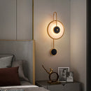 Axyaa LED Marble Wall Lamp TV Background Bedroom Staircase Pure Copper Wall Fixture