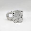 Axyaa Ceramic Mug with Ring Handle - Nordic Style Porcelain Coffee Cup