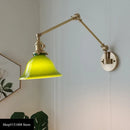 Axyaa Brass Glass Wall Lamp Japanese Retro Luxury Lighting