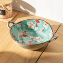 Axya 700ml Japanese Flowers Noodle Bowl - Ceramic Soup Salad Pasta Kitchen Tableware