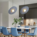 Axyaa Nordic Terrazzo Chandelier: Modern Circular Pendant Lamp