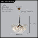 Axyaa Glass Ball Ceiling Chandelier for Modern Room Decor