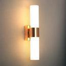 Axyaa Golden Metal Acrylic Wall Lamp for Living Room Bedroom Bathroom
