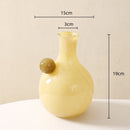 Axyaa Geometric Glass Sphere Vase for Flower Arrangements & Home Decor