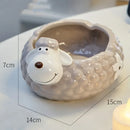 Axyaa Cute Animal Ceramic Ashtray for Home Decor and Boyfriend Gift