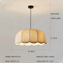 Axyaa Nordic Linen E27 LED Pendant Lights Chandelier - Minimalist Retro Style