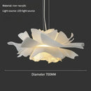 Axyaa LED Flower Chandelier: Modern White Art Decor Pendant Lamps