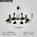 Axyaa Nordic LED Multi-Head Pendant Light for Home and Business Décor