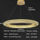 Axyaa Luxury Crystal Chandeliers for Home Villa Lighting in Living Dining Room