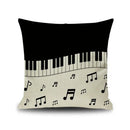 Axyaa Piano Key Notes Pillowcase - Home/Office Sofa Decor