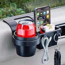 Car Door Storage Box Cup Holder with Phone Mount Tray by Axyaa