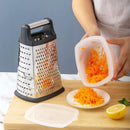 Axyaa Stainless Steel Box Grater & Slicer with Container - Kitchen Essential