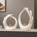 Axyaa Ceramic Decor Set for Entryway, TV Cabinet, Wine Cabinet, Office Desk