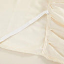 Axyaa Lace Ruffled Bed Skirt: 3 Layers Couvre Lit Mattress Cover Bedspread
