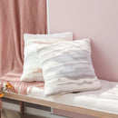 Axyaa Gradient Faux Rabbit Fur Cushion Cover 45x45cm for Home Sofa & Living Room
