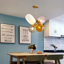 Axyaa Nordic Glass Chandelier, Modern Minimalist Decorative Lighting for Home & Hospitality