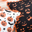 Axyaa Halloween Pumpkin Bat Print Pillowcase Throw Cushion Cover Festive Home Decor