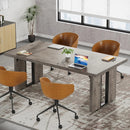 Axyaa 6FT Conference Table: Rectangular Meeting Table for 6 - Boardroom Seminar Table