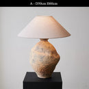 Axyaa Retro Ceramic Floor Lamp Jar Design LED Light Living Room Decor