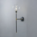 Axyaa Modern Black Iron Glass Ball Wall Lamp for Living Room Bedroom Decor