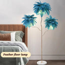 Axyaa Modern Luxury Feather Floor Lamp for Home Decor and Office Lighting