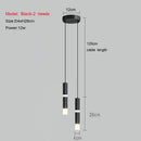 Axyaa Modern LED Tube Chandelier for Bedroom and Living Room