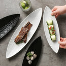 Axyaa Ceramic Long Strip Dessert Plate