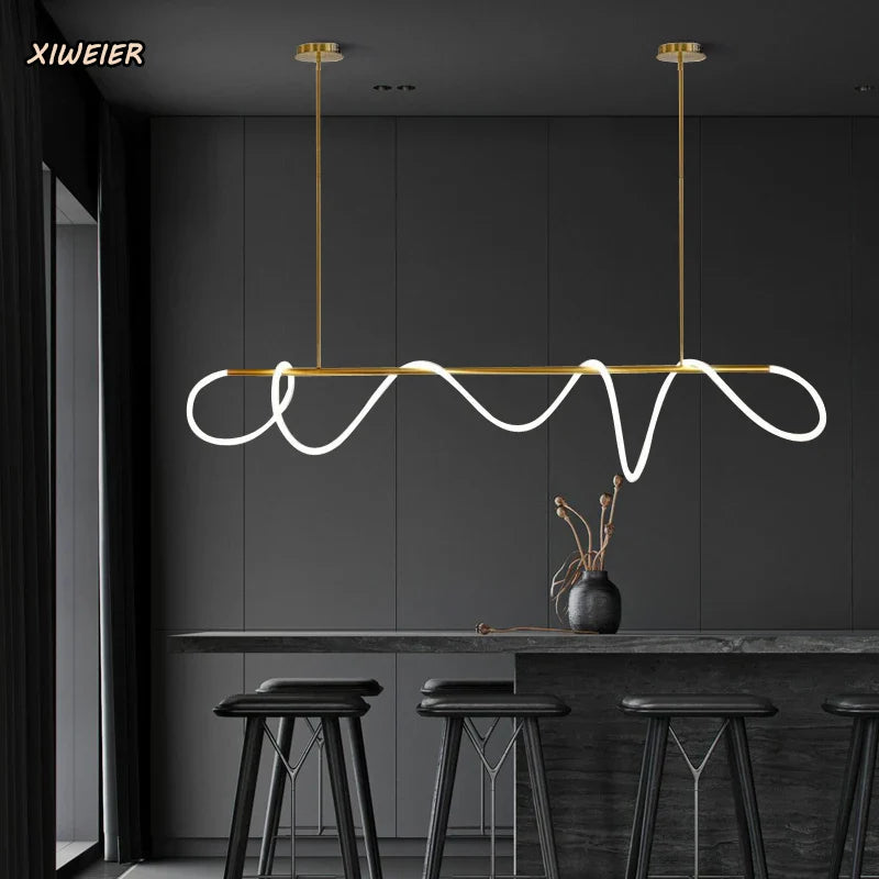 Axyaa Nordic Light Luxury Chandelier LED Light Bar
