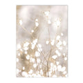 Axyaa Beige Dandelion Bunny Tail Grass Canvas Art Print Nordic Flower Poster