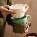 Axyaa Japanese Retro Ceramic Coffee Mug Set for Office or Home Use