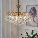 Axyaa French Art Crystal Chandelier: Retro Luxury for Living Room and Restaurant