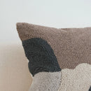 Axyaa Tufted Block Cushion Cover - Beige Black Brown Grey Modern Home Decor