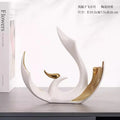 Axyaa European Ceramic Phoenix Ornament Set for High-End Home Decor