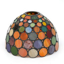 Yellow Stained Glass Lampshade 8" Feather Design - Axyaa Brand