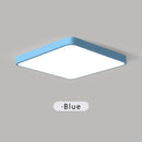 Axyaa Nordic Macaron LED Square Ceiling Light: Modern Iron Home Lamp for Living Room, Bedroom, Study