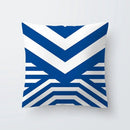Axyaa Simple Modern Blue Pillowcase for Home Decor
