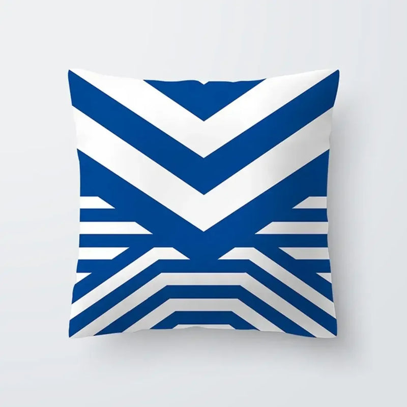 Axyaa Simple Modern Blue Pillowcase for Home Decor