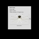 Axyaa Luxury Copper Chandelier LED Ceiling Lamp for Living Room, Bedroom, Study
