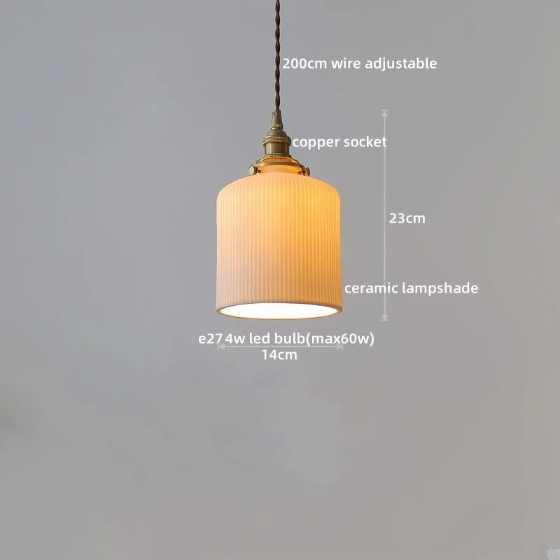 Axyaa Copper Glass LED Pendant Chandelier for Home Decor