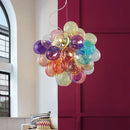 Axyaa Modern Glass Ball Chandelier Hanging Pendant Light for Living Room