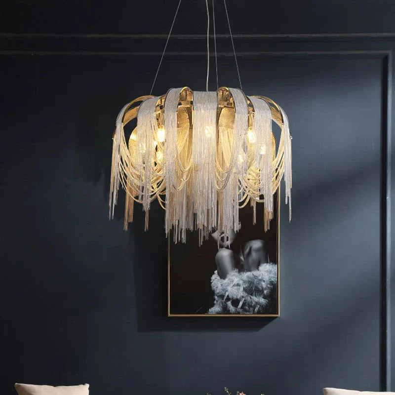 Nordic Pendant Lamp for Dining Room by Axyaa: Indoor Ceiling Lighting Chandelier for Living Room