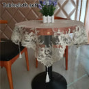 Axyaa Lace Embroidery Table Set for Décor and Protection