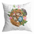 Spring Peach Rabbit Cushion Cover 45x45cm for Sofa Decor, Car, Bedside - Axyaa