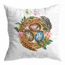 Spring Peach Rabbit Cushion Cover 45x45cm for Sofa Decor, Car, Bedside - Axyaa