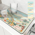 Axyaa Square Absorbent Dry Mat for Plants and Dishes