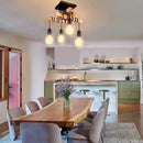 Axyaa Wood LED Chandelier Ceiling Lamp - Modern Living Room Dining Room Pendant Light