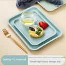 Axyaa Green Plastic Food Tray for Kitchen and Hotel Dessert Serving